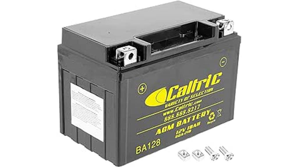 caltric agm battery triumph 675