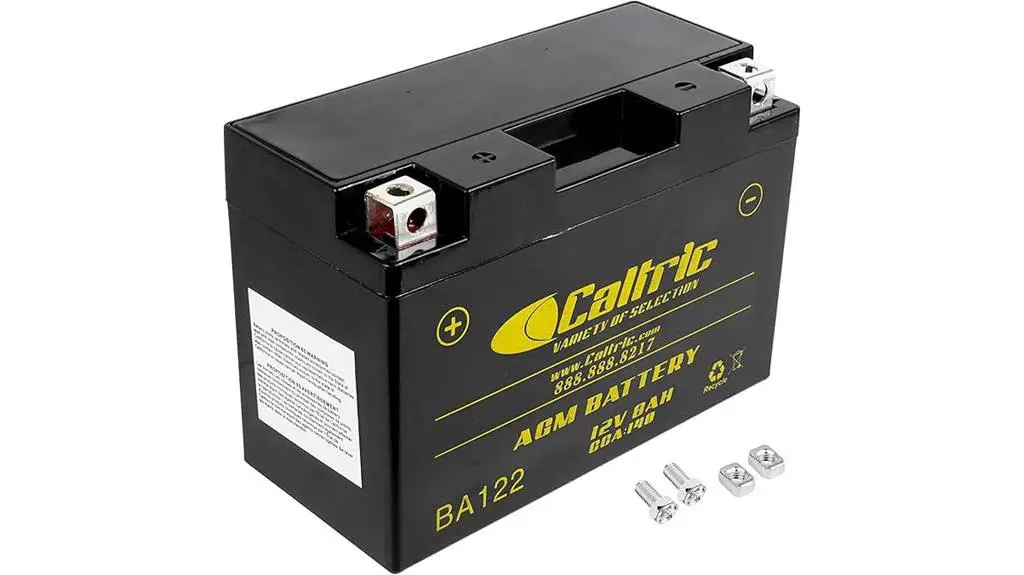 caltric agm battery yamaha raptor