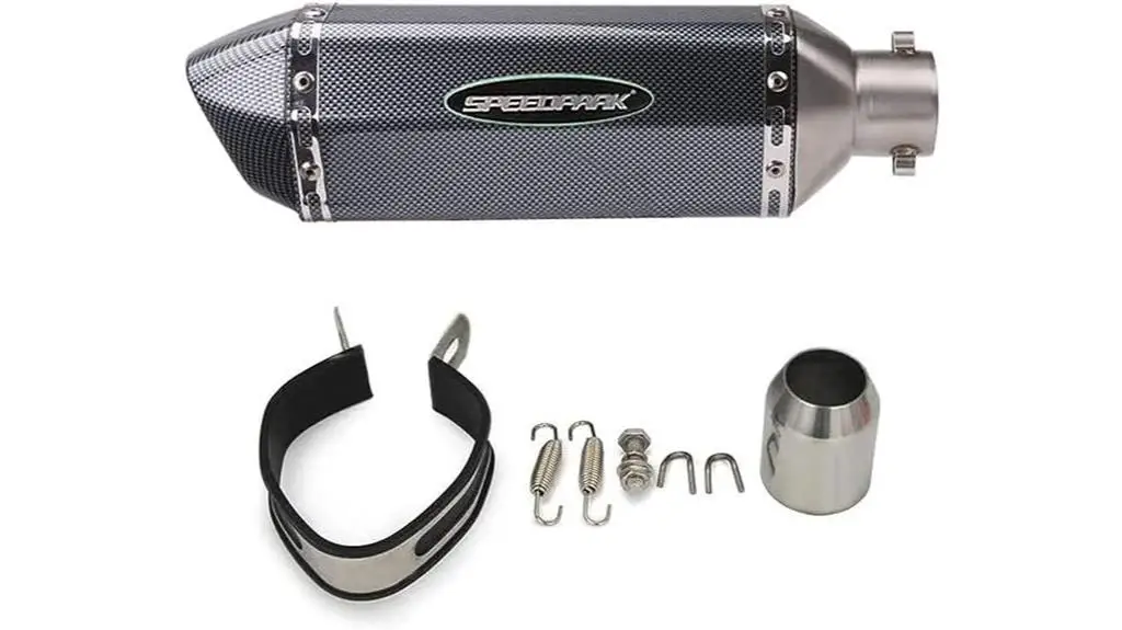 carbon fiber exhaust muffler