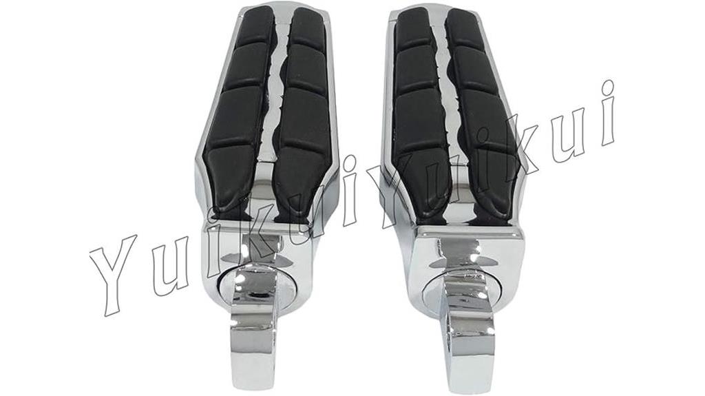 chrome motorcycle rear foot pegs