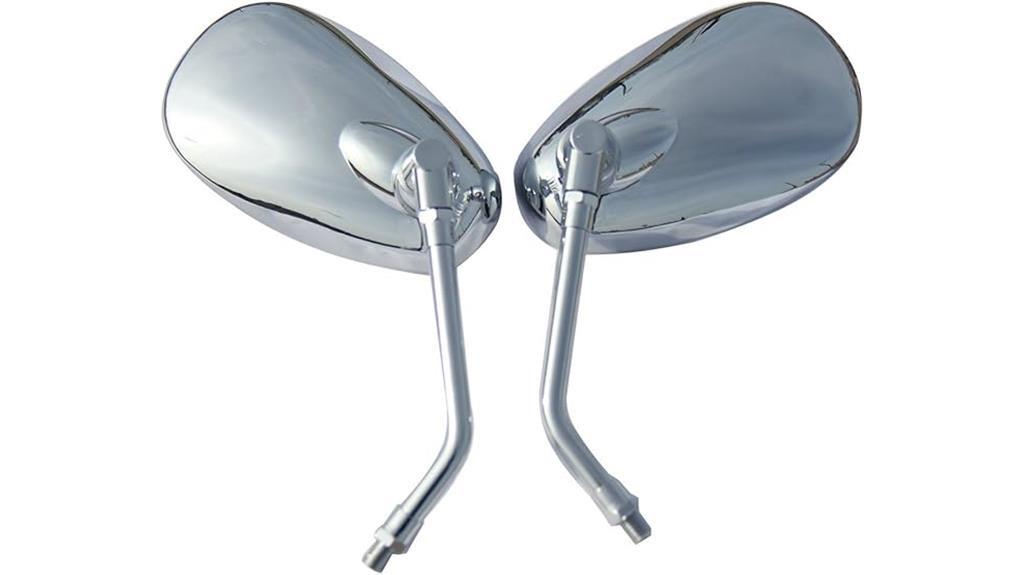 chrome oval mirrors suzuki c50