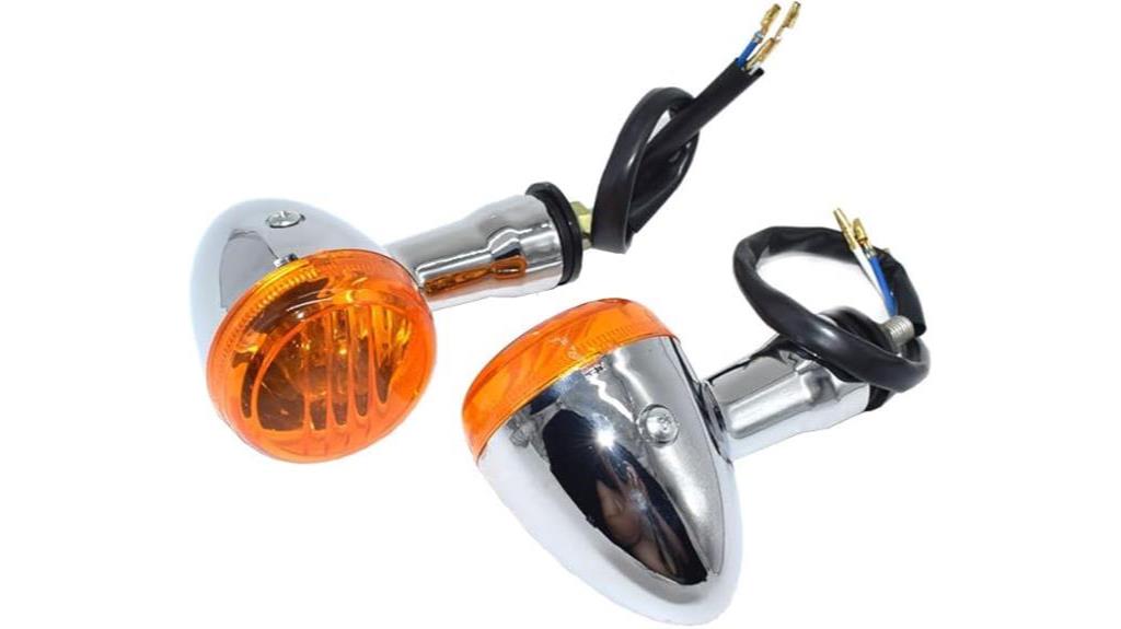 chrome rear turn signal