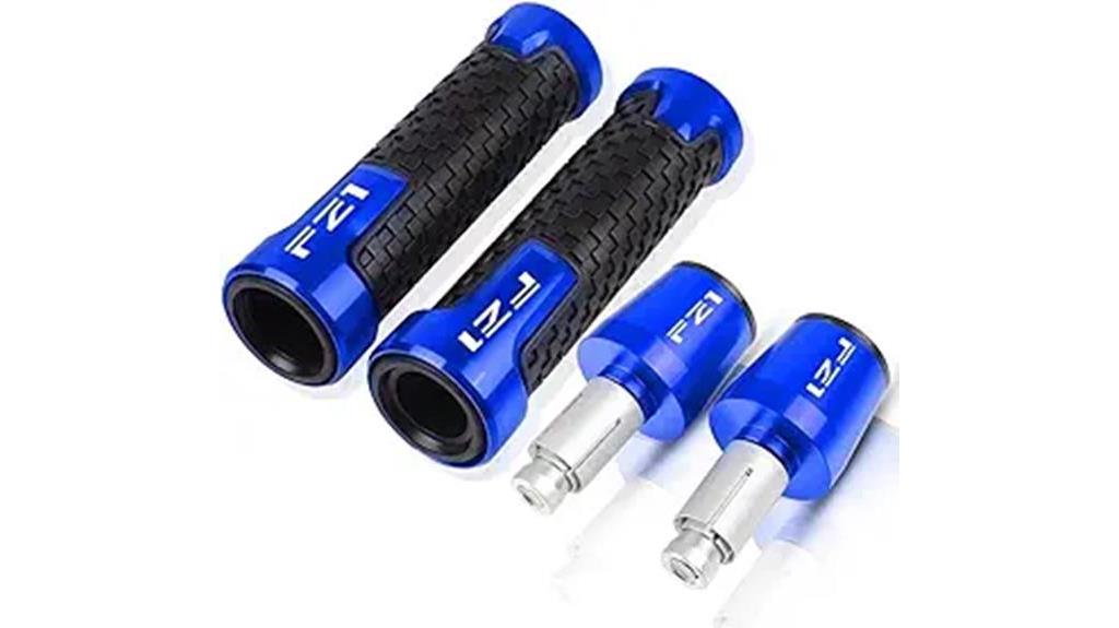 cnc aluminum blue grips