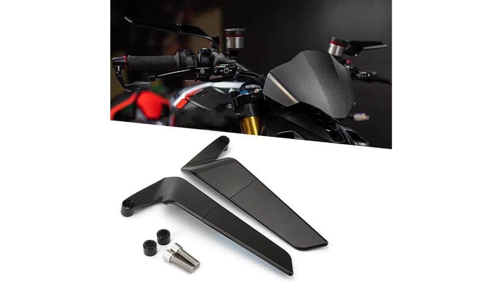 cnc aluminum ducati mirrors