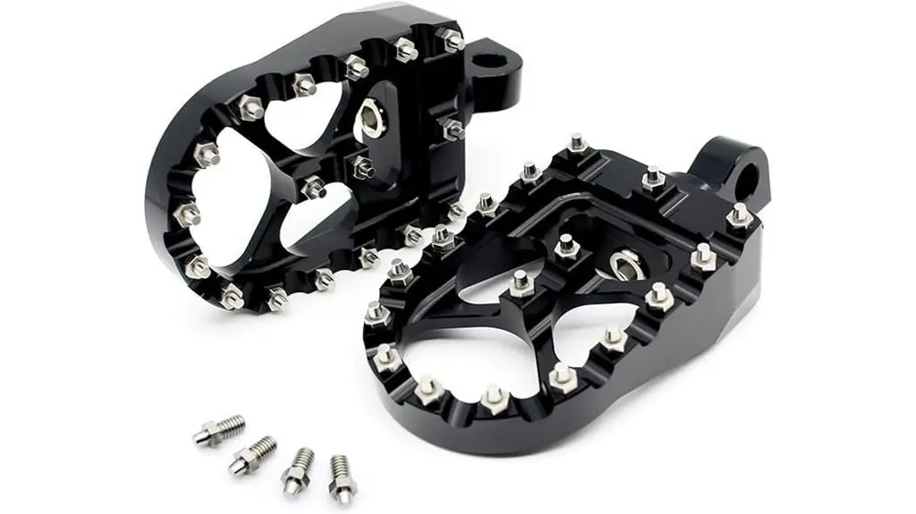 cnc wide fat footpegs