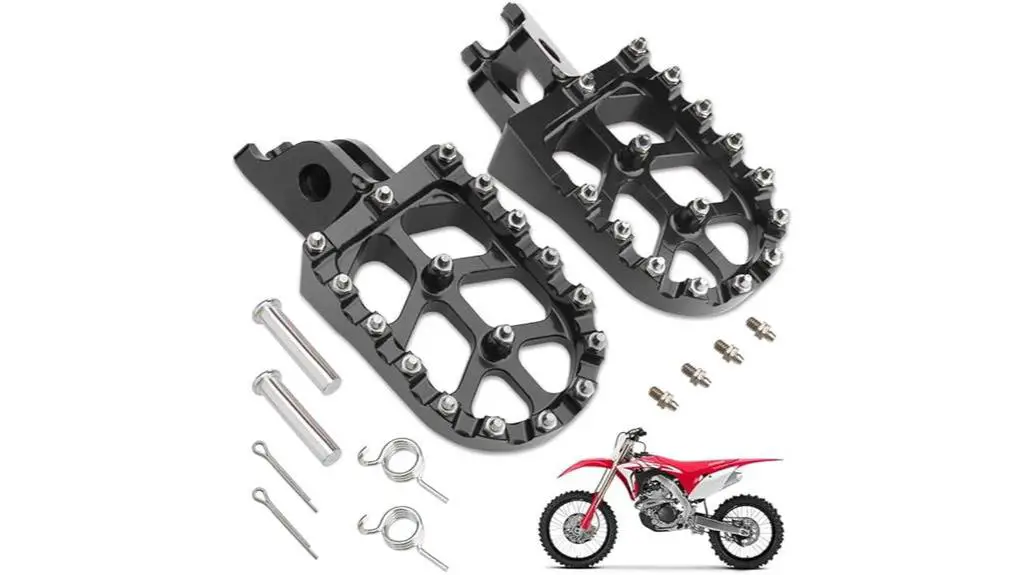 cnc wide footpegs honda