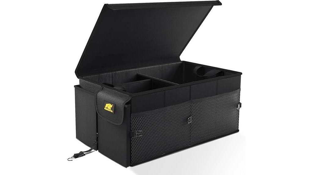 collapsible trunk organizer lid