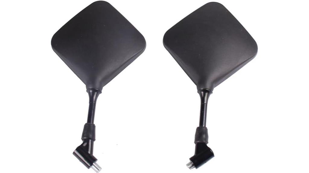 compatible black bike mirrors