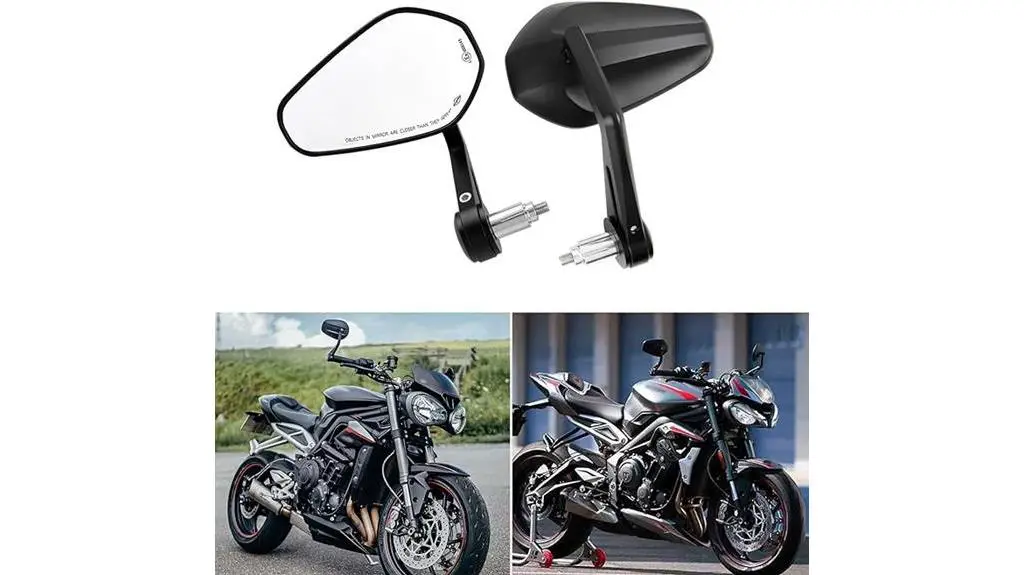 compatible universal motorcycle mirrors