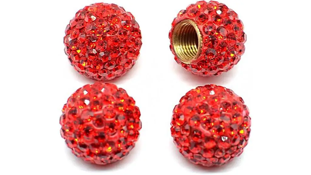 crystal rhinestone tire valve caps