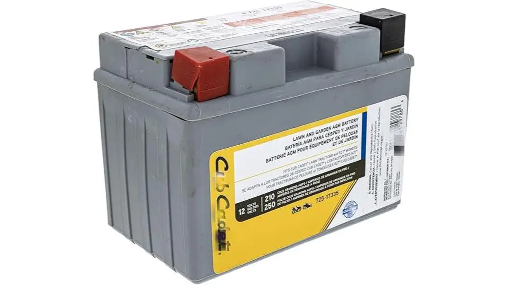 cub cadet battery replacement