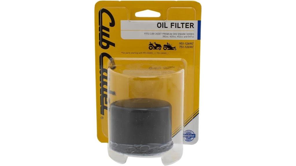 cub cadet oil filter replacement