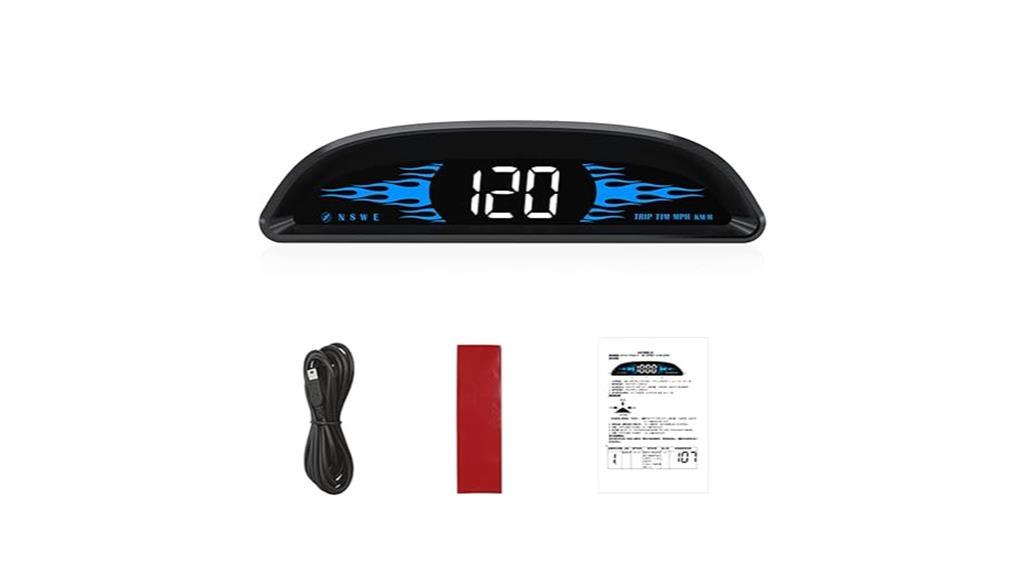 digital gps speedometer display