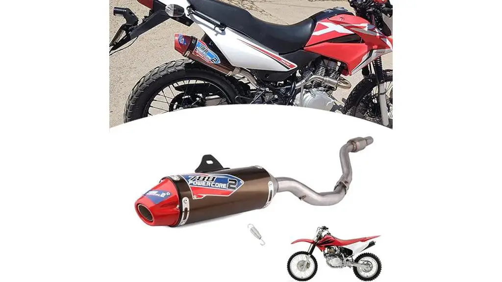 dirt bike exhaust full kit