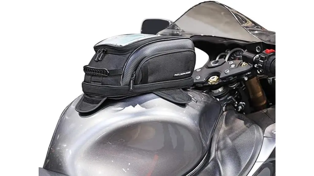 dual mount motorcycle tank bag