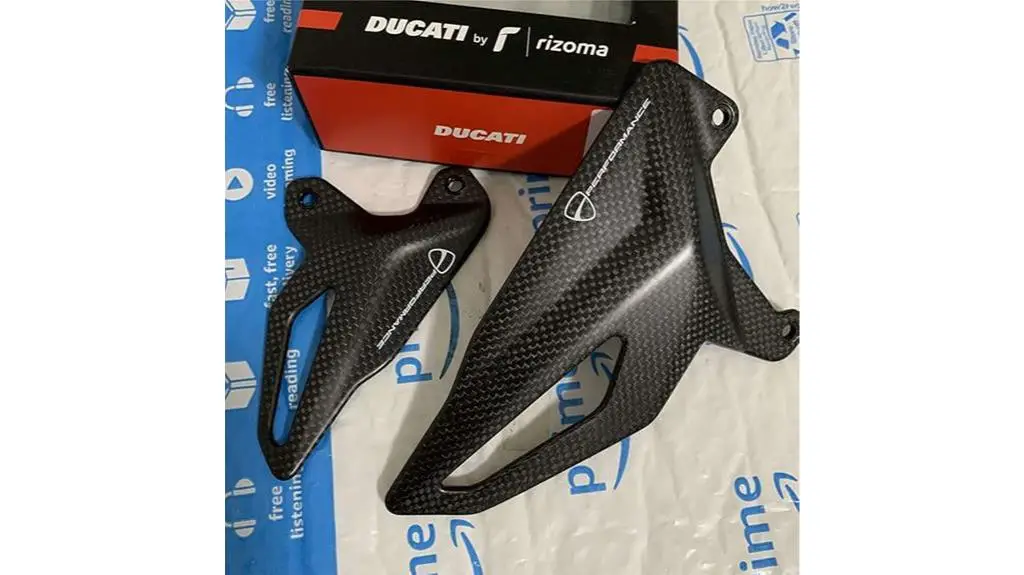 ducati carbon fiber heel guards