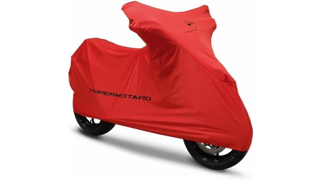 ducati red indoor bike cover