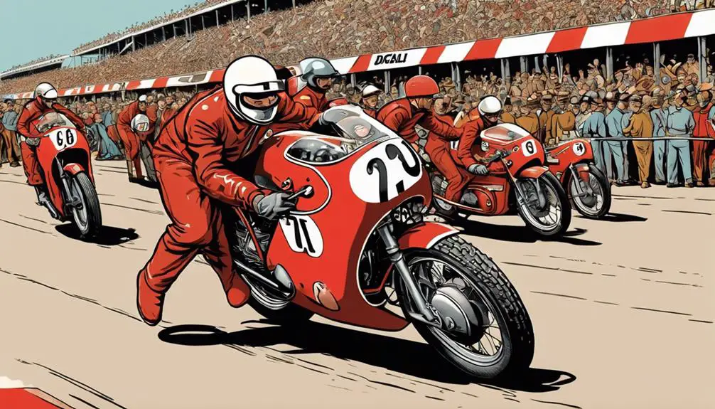 ducati s initial racing journey