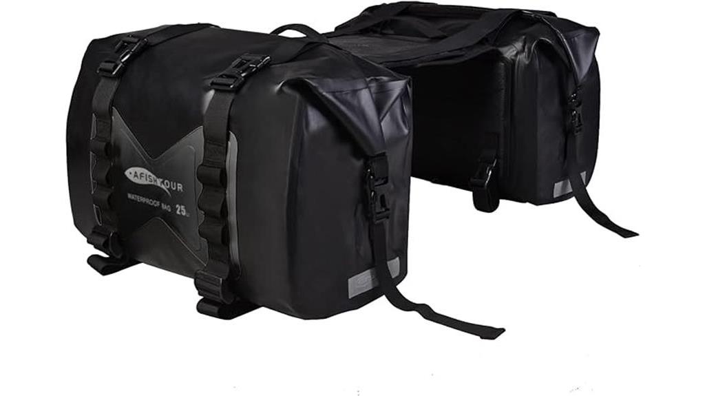 durable 50l waterproof saddlebags