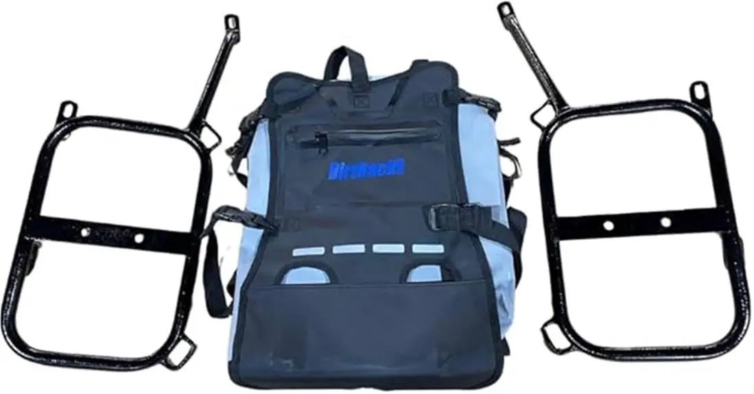 durable racks with waterproof saddlebags