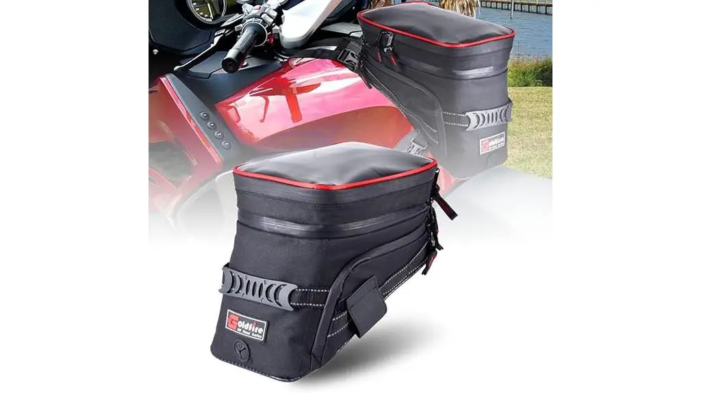 expandable motorcycle tank bag