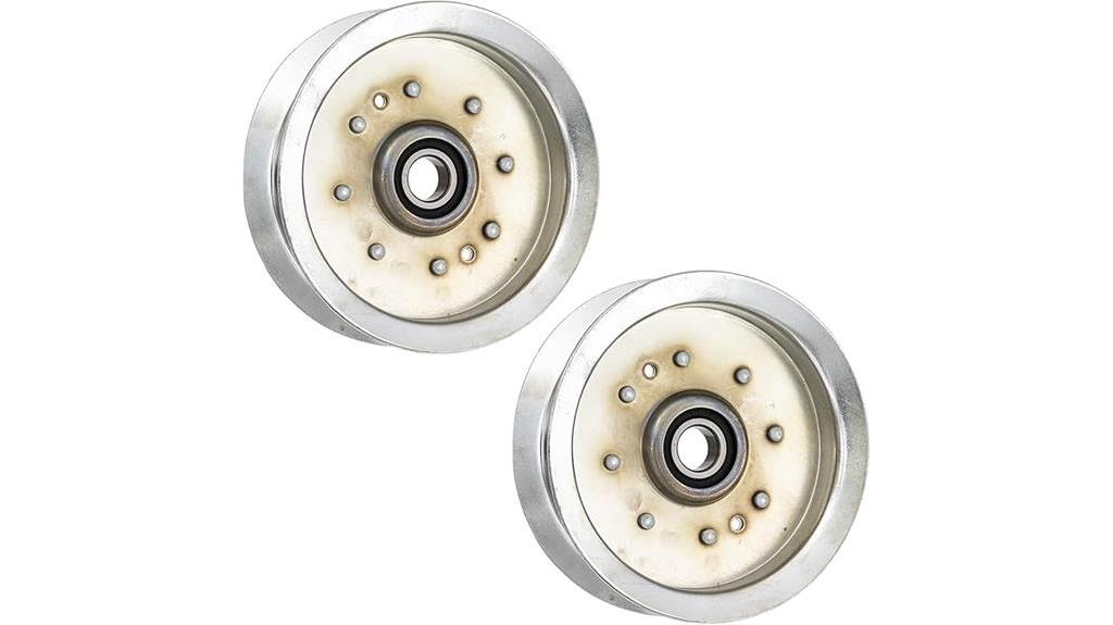 flat idler pulley set