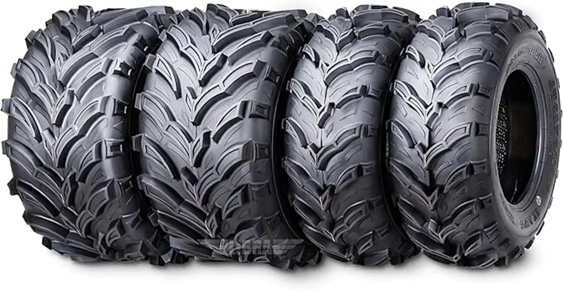 four atv utv tires set