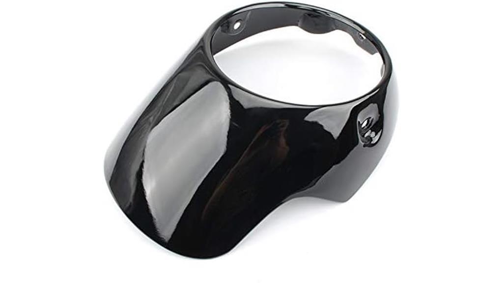 gloss black headlight cowl