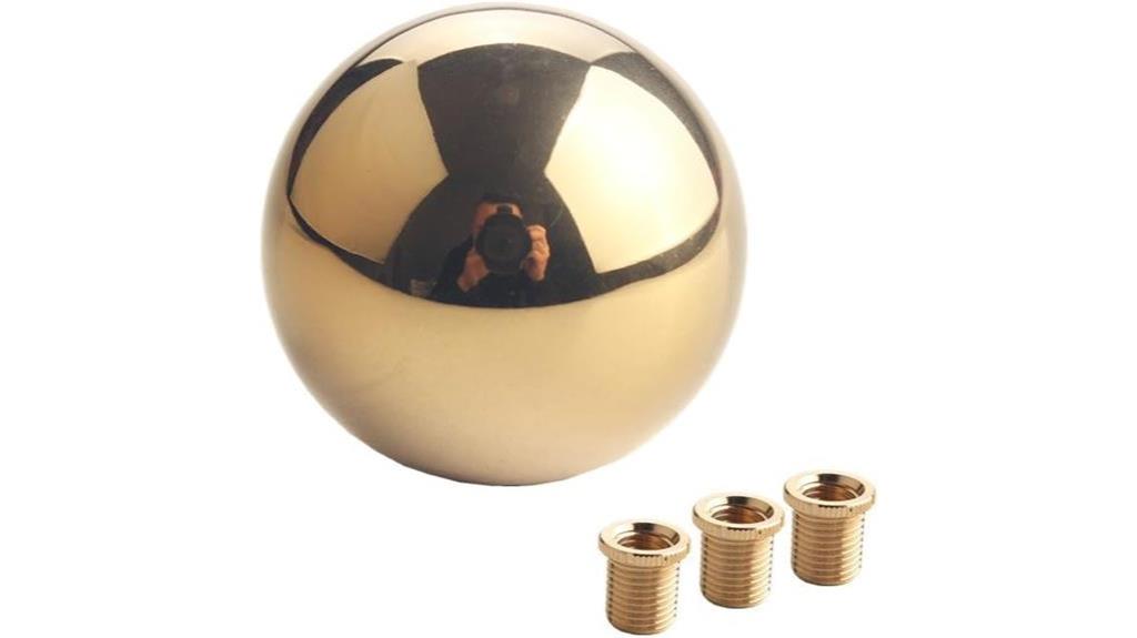 gold aluminum stick shift knob