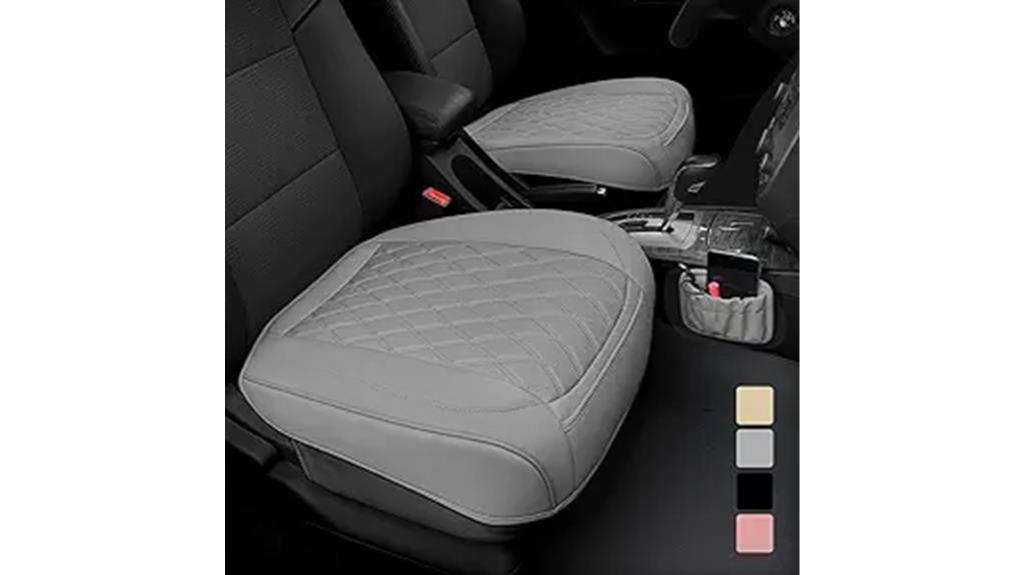 gray leather seat covers