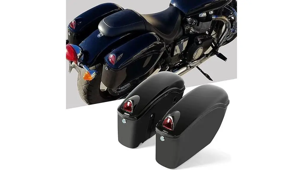 hecasa motorcycle hard saddle bags