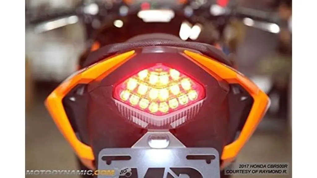 honda cbr500 integrated tail light