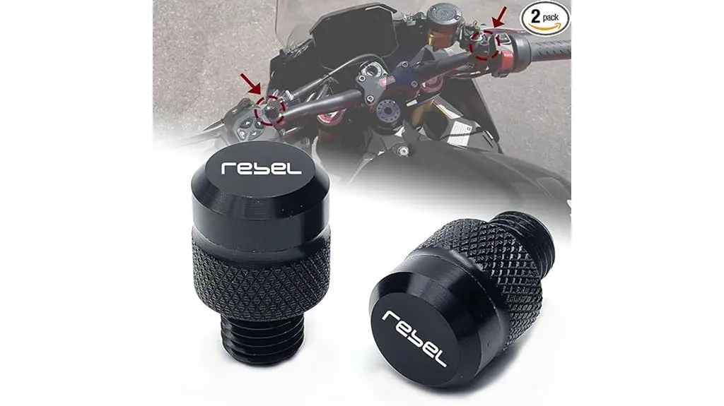 honda motorcycle mirror plugs