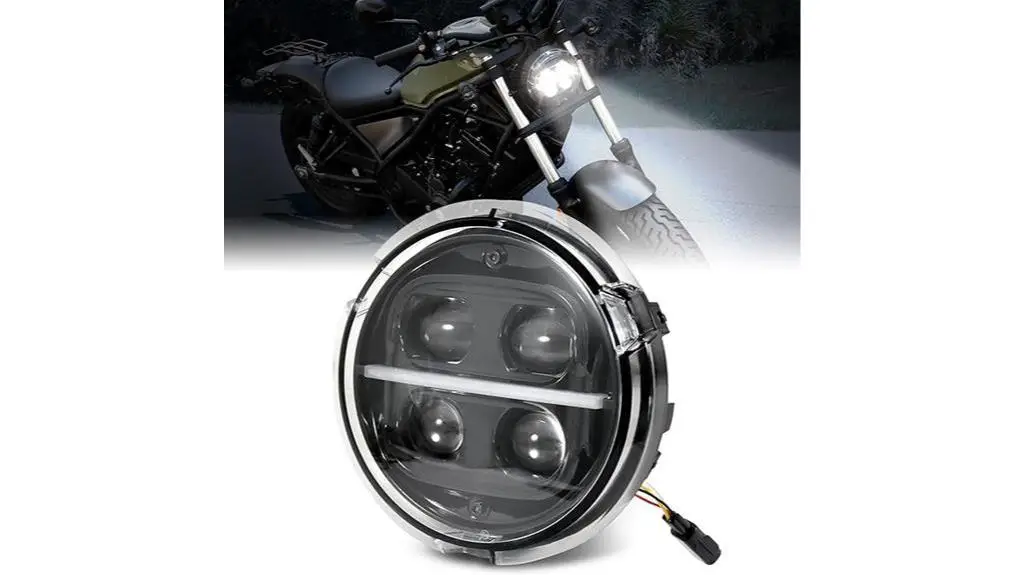 honda rebel led headlight assembly