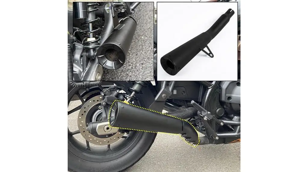 honda rebel slip on muffler