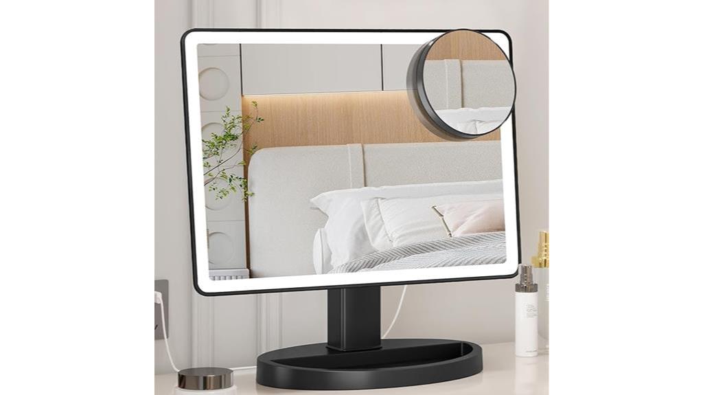 illuminated vanity makeup mirror