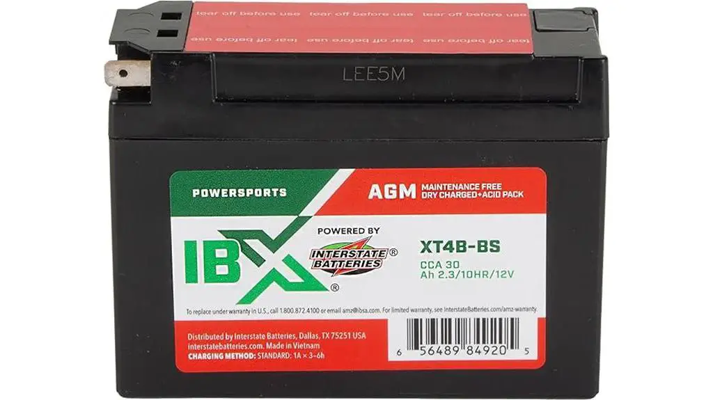 interstate yt4b bs powersports battery