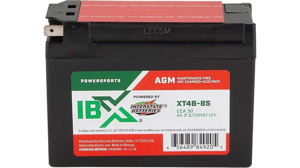 interstate yt4b bs powersports battery