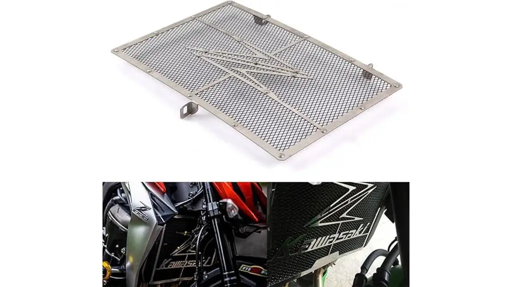 kawasaki motorcycle radiator guard