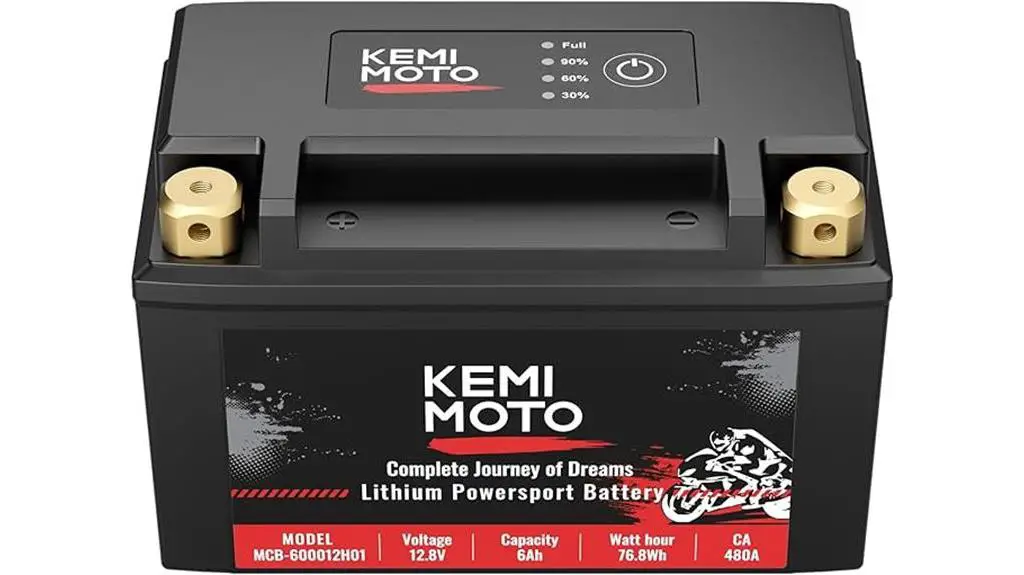 kemimoto lithium motorcycle battery