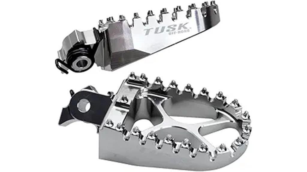 klr650 tusk billet foot pegs