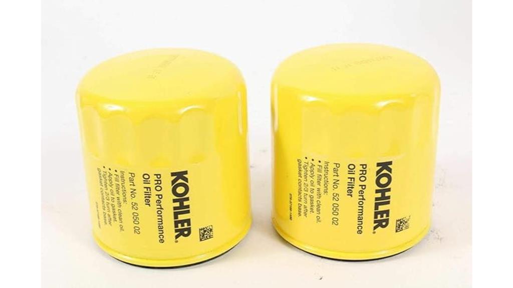 kohler oil filter pack