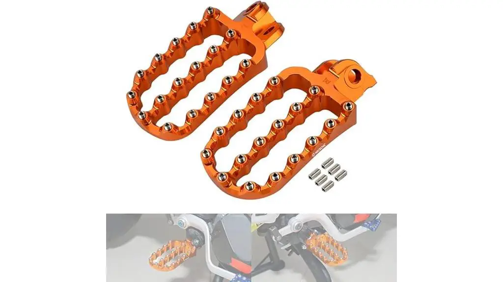 ktm compatible rally motorcycle pegs