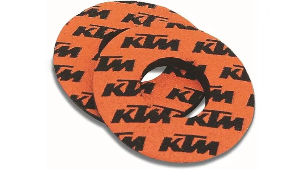 ktm orange motorcycle grip set