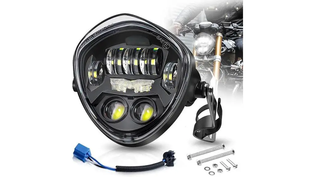 led motorcycle headlight demon eye