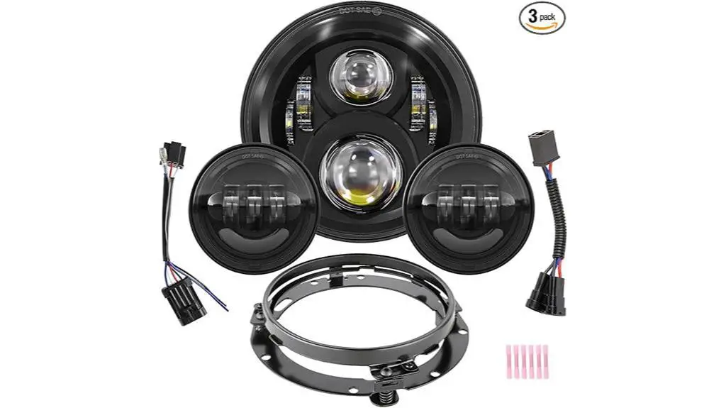 led motorcycle headlight fog lights