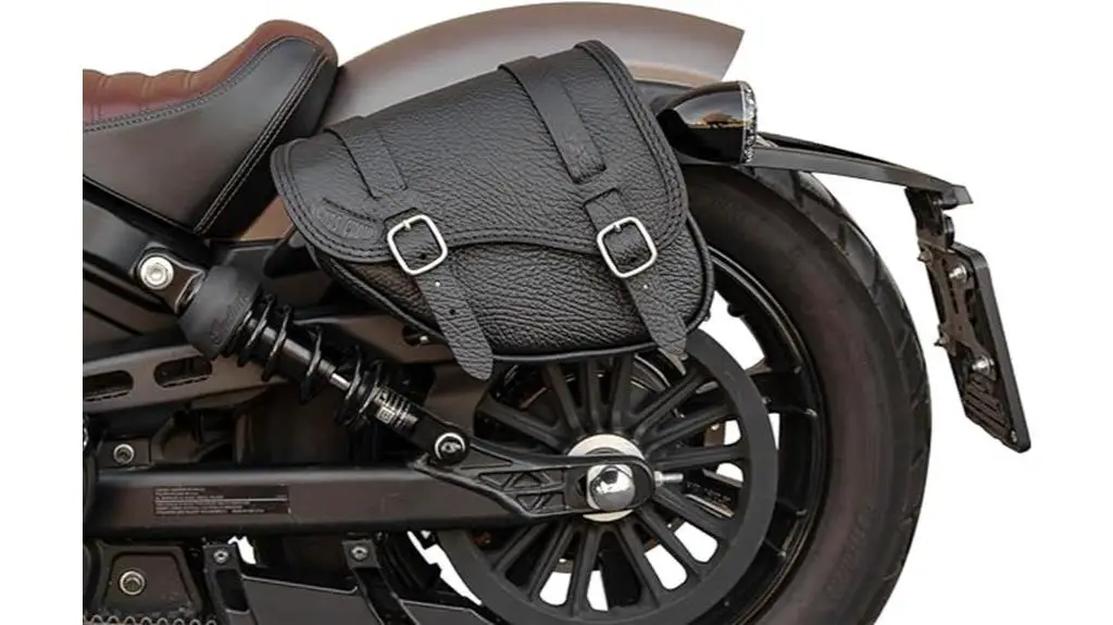 magnetic buckles leather bag