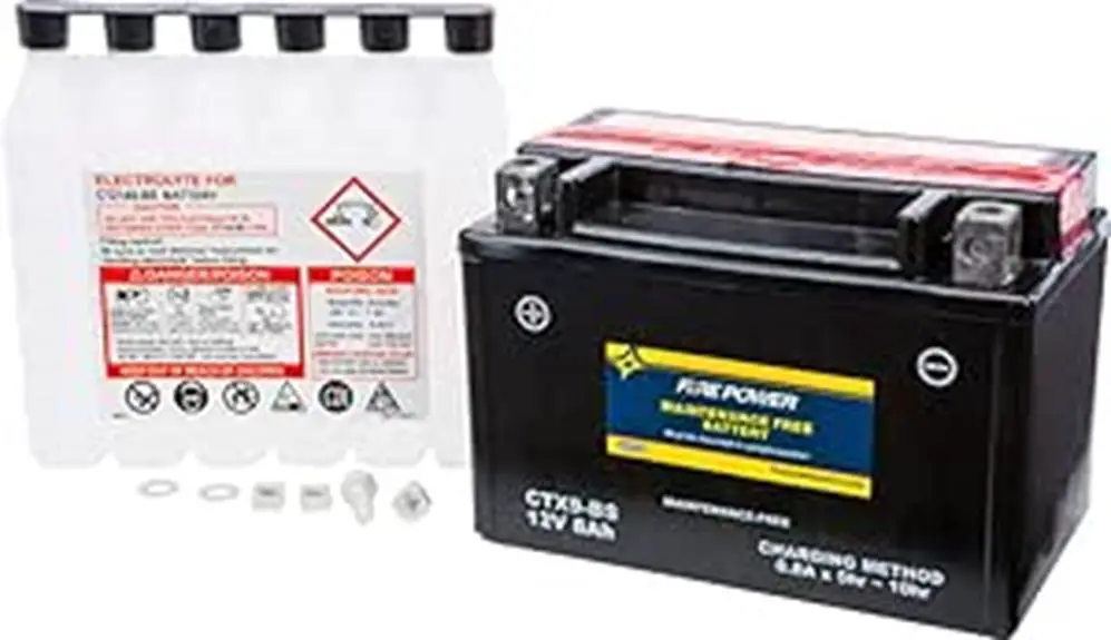 maintenance free motorcycle battery