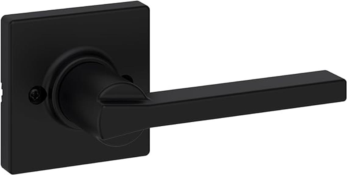 matte black dummy door handle