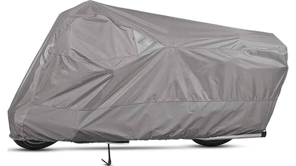 medium grey motorcycle cover